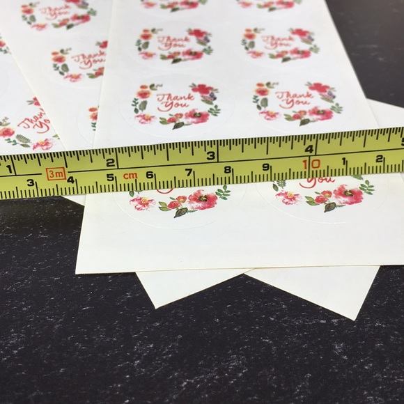 30 1” inch Round Thank You Stickers CLEARANCE - Picture 6 of 6